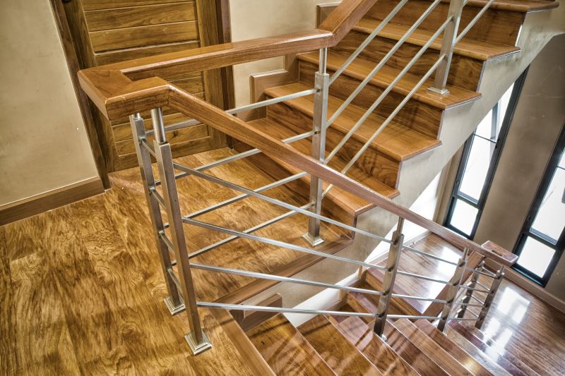 Completed Metal Stairs with Modern Finish