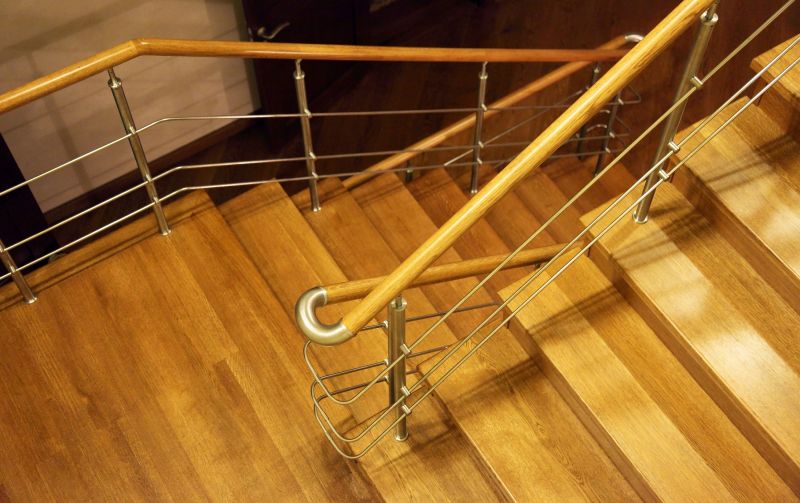 Restored Metal Stairs with New Finish