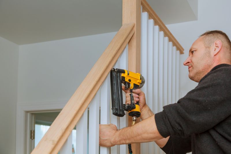 Wooden Banister Installation in Kansas City, KS